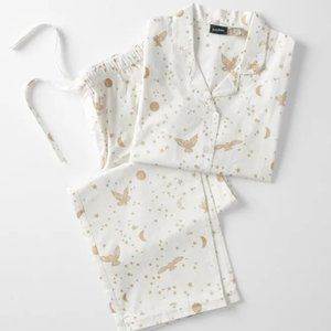 POTTERY BARN Teen L Harry Potter Pajama Set Hedwig Owl Christmas Wizarding World